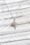 316l steel silver color zircon stone pole star model women necklace - 2
