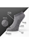 Pure Bamboo Men's Booties Flat Short Gray Socks Seamless Premium Boxed 7-Piece L5952Aznp Softaura - 2