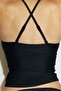 Integral-bra sports tankini top with Lycra® - 4