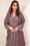 Luxury Linen Abaya with Thread Handwork Elegant & Minimal Design