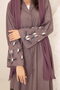 Luxury Linen Abaya with Thread Handwork Elegant & Minimal Design - 3