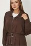 Skirt and Belted Track Suit Set 46391 - 3