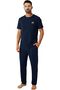 Mens Loungewear Sets Pajamas Set Top and Bottom Soft Sleepwear