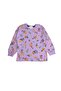 Girls' 100% Cotton Fabric Lilac Color Flowers Patterned Long Sleeve Interlock Winter Pajama Set - 4