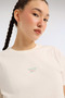 New Id Class Reg Tee Ecru Women's Short Sleeve T-Shirt - 7