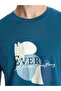 Xside Oil Crew Neck Short Sleeve Printed Combed Cotton Men's T-Shirt - 4