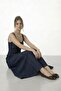 Square Neckline Maxi Dress with Stitching Detail - 5