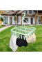 Foldable Laundry Hanger Drying Racks with 32 Clips For small garments Laundry Clothes Green - 5