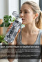 4 Compartment Lunch Box & 700 ml Water Bottle Set - Food Container with Fork and Spoon and Water Bottle with Carrying Handle, Gray - 7