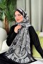 Lagoon Pattern Shawl Black - 2