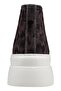 Women's Vegan Brown Thick Sole High Sneakers - Brown Tropical Design - 8
