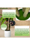 180cm Artificial Dracaena Tree, Fake Yucca Tree with White Planter for Home Office Room Decor Indoor - 6