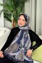 Lagoon Pattern Shawl Navy Blue - 2