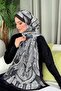 Lagoon Pattern Shawl Black - 4