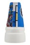 Women's Vegan Multi-Colored Thick Sole High Sneakers - Warner Bros Dc Villains Design - 5