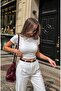Women's Short Sleeve Basic Slim Fit Crop T-Shirt - 3