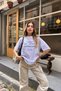 Women's Oversize Printed T-Shirt 100% Cotton Stylish Casual Style - 4