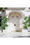 180cm Artificial Dracaena Tree, Fake Dracaena Tree with Tall White Planter for Office Home Decor - 8