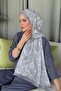 Aras Pattern Digital Shawl Gray - 2