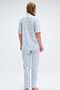 Women's blue floral print pajama bottom - 4