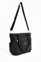 Multi-Compartment Women's Shoulder Bag - Daily Hand and Shoulder Bag - Waterproof Fabric - 4