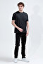 Men's Crew Neck Modal Fabric T-Shirt Anthracite - 26Y 2985 - 4