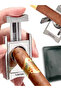 Luxury V-Cut Cutter Stainless Steel Cutter Zinc Alloy Blade Semi-Automatic Cutter - Dark Grey - 5