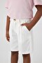 Bg Store Girl's White Shorts - 3