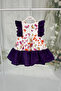 Purple Ruffle Patterned Casual Stylish Girls' Baby Dress - 4