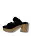 Champs-elysees k505-26 suede anatomical double strap wedge heel women's slippers - 3