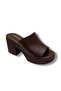 Chanceller K500-26 Leather Anatomical Padded Heeled Women's Slippers