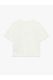 Beaded Crab Embroidered Short Sleeve Crew Neck P Cotton U T-Shirt - 4