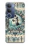 Vivo Y19S Compatible Aquarius Patterned Transparent Phone Case