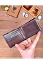 Genuine Leather Wallet with Double Coin Compartments and Plenty of Card Slots 2145 - 5