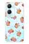 Vivo Y18 Compatible Cute Capybara Patterned Transparent Phone Case