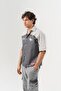 Dualtone Embroidery Detailed Striped Short Sleeve Oversized Shirt - 2