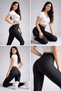 Black High-Waisted Leopard Print Leggings - Women's Sports & Casual Wear - 6
