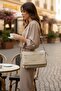 Women's Puffy Bag with Textured Covers and Multiple Zippers Messenger Bag
