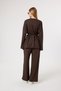 6050 - Stylish, Comfortable, Soft Modal Knitted Fabric Women's Set with Waist Tie Detail - 8