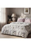 Florissa Spring Texture King Size 100% Aegean Cotton Duvet Cover Set - Bed Sheet Pieces - 4 Pillow Pieces Lilac - 2
