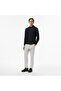 Men's Black Classic Fit Long Sleeve Polo Neck T-Shirt - 3