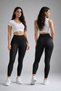 Black High-Waisted Leopard Print Leggings - Women's Sports & Casual Wear - 2