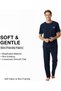 Mens Loungewear Sets Pajamas Set Soft Sleepwear Family Night Wear - 2