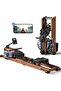 Foldable Water Rowing Machine for Home Gym, 400LBS Capacity, Comfortable Seat & Free App