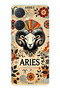 Vivo Y27 Compatible Aries Zodiac Patterned Transparent Phone Case