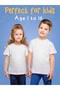 Kids Cotton T-Shirt Short Sleeve Crew Neck | Boys & Girls Casual Summer Wear - 4