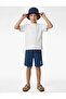 Print Detailed Elastic Waist Cotton Shorts