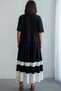 Women's Striped Detail Short Sleeve Shirt and Contrast Pleated Midi Skirt Modal Sets - 8