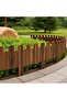 FFD Decorative Wooden Garden fence Interlocking Border Panels Garden Edging Landscape Picket Border