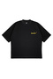 Unisex Women's Men's Butter Yellow Front Printed Oversize Thick Fabric Relaxed Cut Cotton T-Shirt - 3